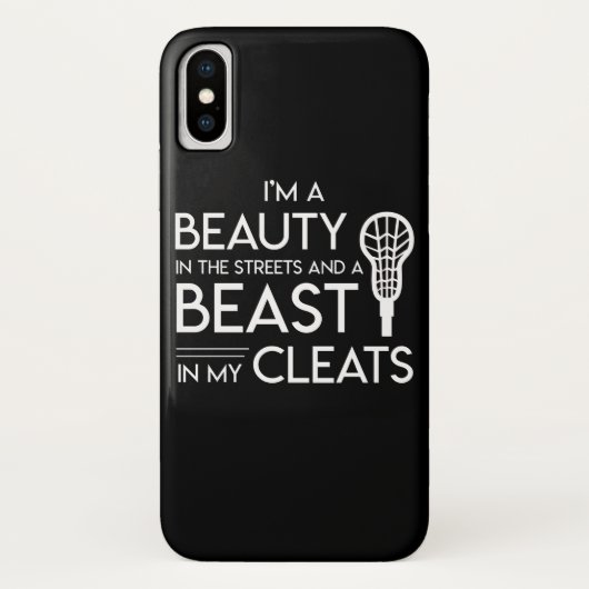 Lacrosse Lover Beauty Streets Beast Cleats Case-Mate iPhone Case (Achterkant)