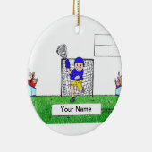 LaCrosse - Male Keramisch Ornament (Rechts)