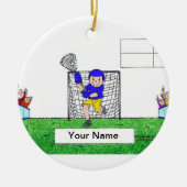 LaCrosse - Male Keramisch Ornament (Voorkant)