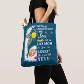 Lacrosse Mam De liefde van Lax Mam Hoe luid ze? Tote Bag (Dichtbij)