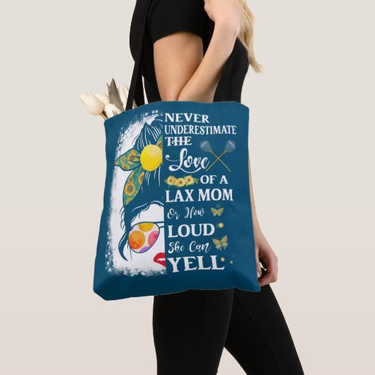 Lacrosse Mam De liefde van Lax Mam Hoe luid ze? Tote Bag (Dichtbij)