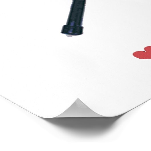 Lacrosse mam Hearts Poster (Hoek)