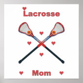 Lacrosse mam Hearts Poster (Voorkant)