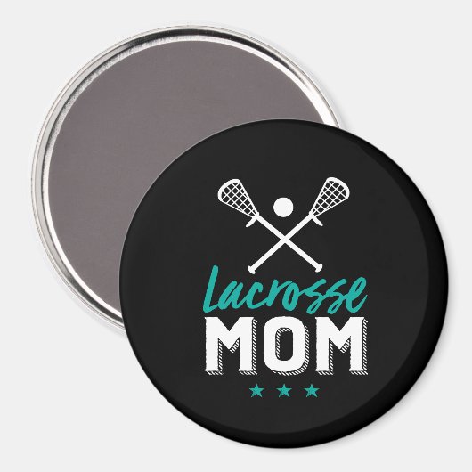 Lacrosse Mam Proud Moeder Kind sportspeler Magneet (Voorkant / Achterkant)
