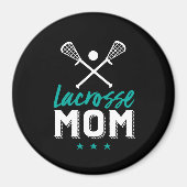 Lacrosse Mam Proud Moeder Kind sportspeler Magneet (Voorkant)