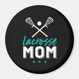 Lacrosse Mam Proud Moeder Kind sportspeler Magneet