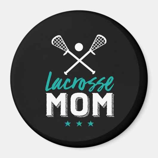 Lacrosse Mam Proud Moeder Kind sportspeler Magneet (Voorkant)
