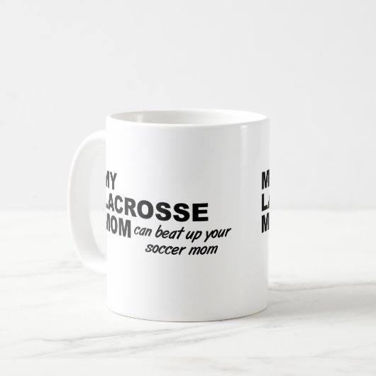 Lacrosse mama Funny Mug Koffiemok (Voorkant links)