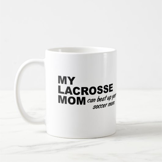 Lacrosse mama Funny Mug Koffiemok (Links)