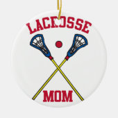 Lacrosse mama keramisch ornament (Voorkant)