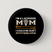 Lacrosse mama Lacrosse Gifts Ronde Button 5,7 Cm (Voorkant)
