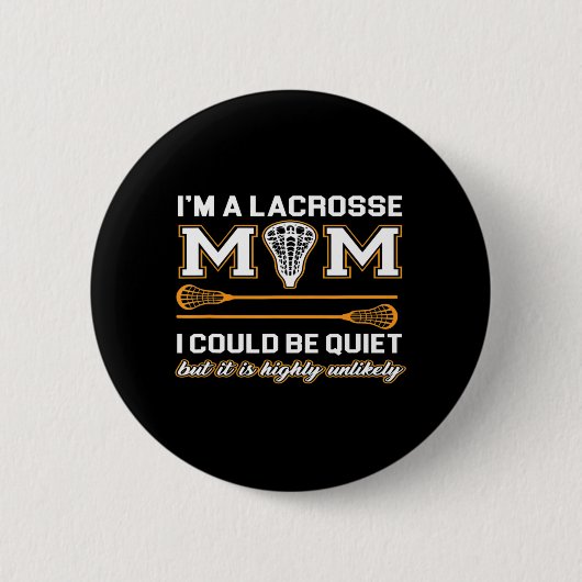 Lacrosse mama Lacrosse Gifts Ronde Button 5,7 Cm (Voorkant)