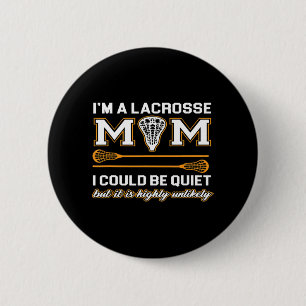 Lacrosse mama Lacrosse Gifts Ronde Button 5,7 Cm