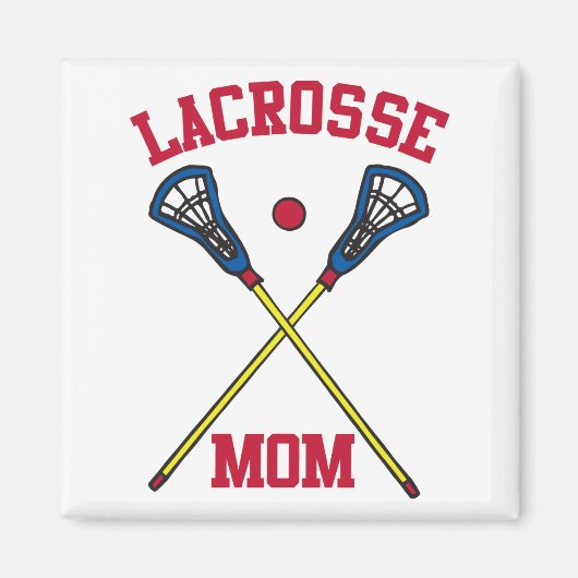 Lacrosse mama magneet (Voorkant)