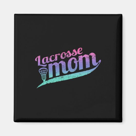 Lacrosse mama Proud Lax moeder Magneet (Voorkant)