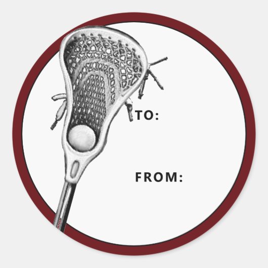 Lacrosse Maroon Gift Label (Voorkant)