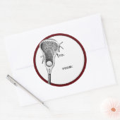 Lacrosse Maroon Gift Label (Envelop)