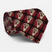 Lacrosse Maroon Team Stropdas (Opgerold)