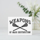 Lacrosse-massavernietigingswapens Briefkaart (Staand voorkant)