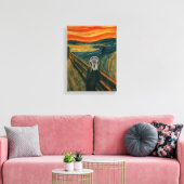 Lacrosse Masterpart Parody Canvas Print (Insitu (Woonkamer))