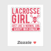 Lacrosse Meisje Gift - Dames LAX - Dames Lacrosse Sticker (Vel)
