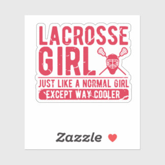 Lacrosse Meisje Gift - Dames LAX - Dames Lacrosse Sticker