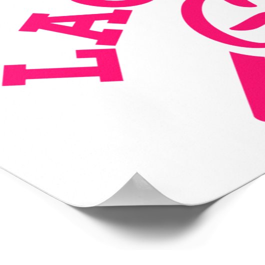 Lacrosse meisje poster (Hoek)