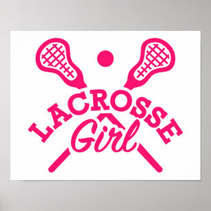 Lacrosse meisje poster