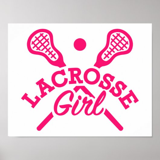 Lacrosse meisje poster (Voorkant)