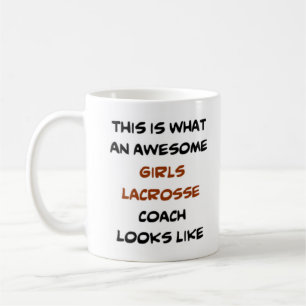 lacrosse meisjescoach, geweldige koffiemok