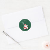 Lacrosse Merry Lax-mas Classic Round Sticker (Envelop)