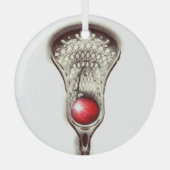 Lacrosse Merry Lax-mas Glas Ornament (Voorkant)