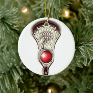 Lacrosse Merry Lax-mas Keramisch Ornament
