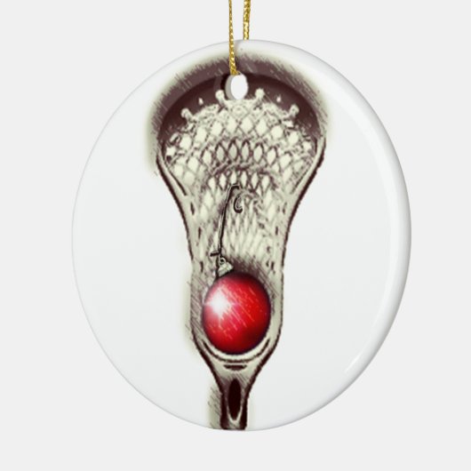 Lacrosse Merry Lax-mas Keramisch Ornament (Links)