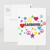 Lacrosse Mixed Graphics Briefkaart (Voorkant / Achterkant)