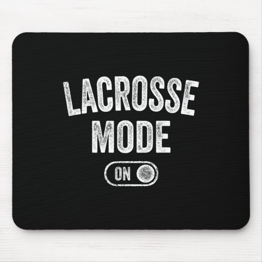 Lacrosse-modus op Funny Lax Player Gift Coach Inst Muismat (Voorkant)