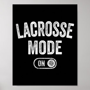 Lacrosse-modus op Funny Lax Player Gift Coach Inst Poster