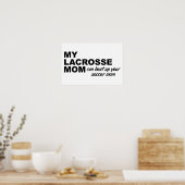 Lacrosse Moeder Grappige Poster (Keuken)