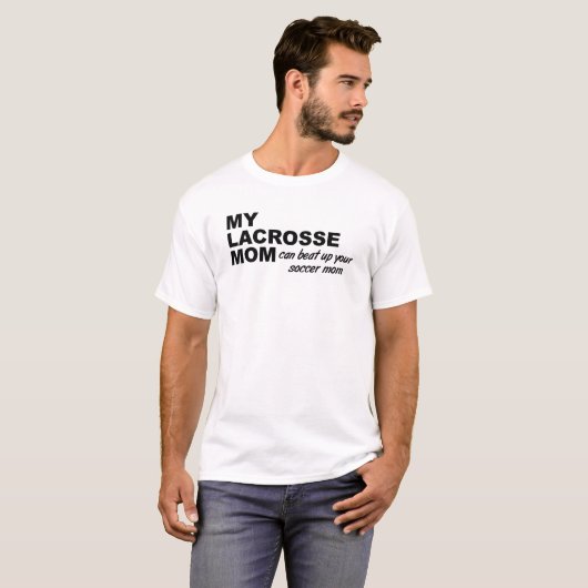 Lacrosse Moeder Grappige Tshirt (Voorkant volledig)