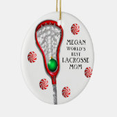 Lacrosse Moeder Keramisch Ornament (Rechts)