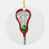 Lacrosse Moeder Keramisch Ornament (Achterkant)