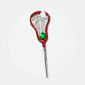 Lacrosse Moeder Metalen Ornament (Achterkant)