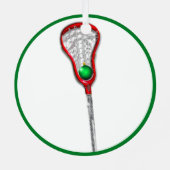 Lacrosse Moeder Metalen Ornament (Achterkant)