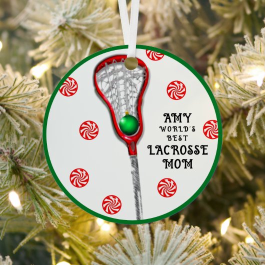 Lacrosse Moeder Metalen Ornament (Insitu)