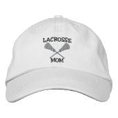 Lacrosse Mom geborduurd Pet (Voorkant)