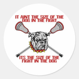 Lacrosse Motivatie DogSize Sticker
