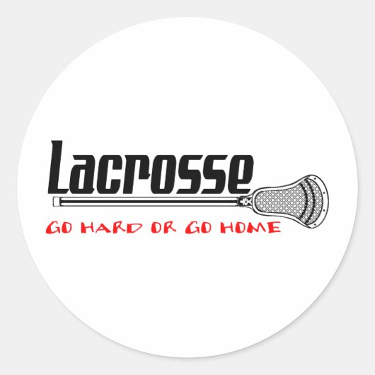 Lacrosse Motivatie Harde Sticker (Voorkant)