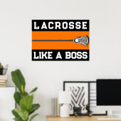 Lacrosse Motivatie Poster (Thuiskantoor)