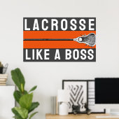 Lacrosse Motivatie Poster (Thuiskantoor)