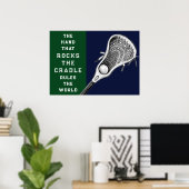 Lacrosse Motivatie Poster sport (Thuiskantoor)